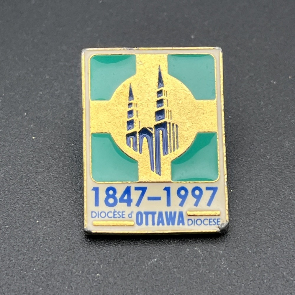 Diocese Of Ottawa Canada 150th Anniversary Religion Lapel Hat Pin